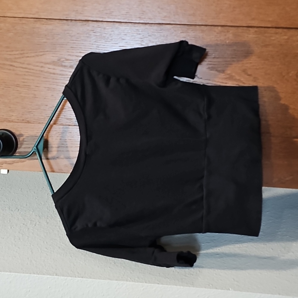 Black Button-Down Top - Picture 2 of 3